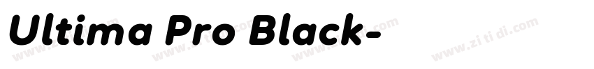 Ultima Pro Black字体转换